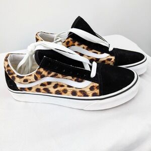 Vans Old Skool Leopard Print Size 7 Women's NWOT Skate Animal‎ Print